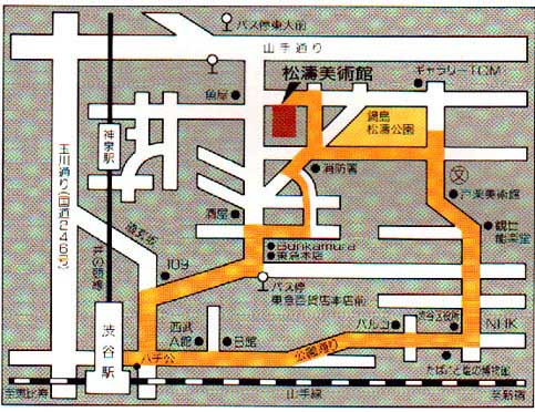 渋谷区立松涛美術館の地図