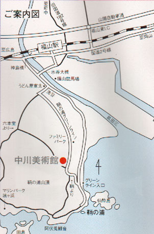 中川美術館の地図
